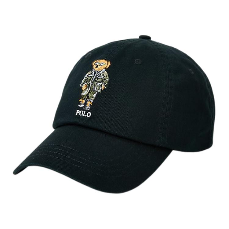 

Кепка спортивная с вышивкой медведя Polo Ralph Lauren, черный