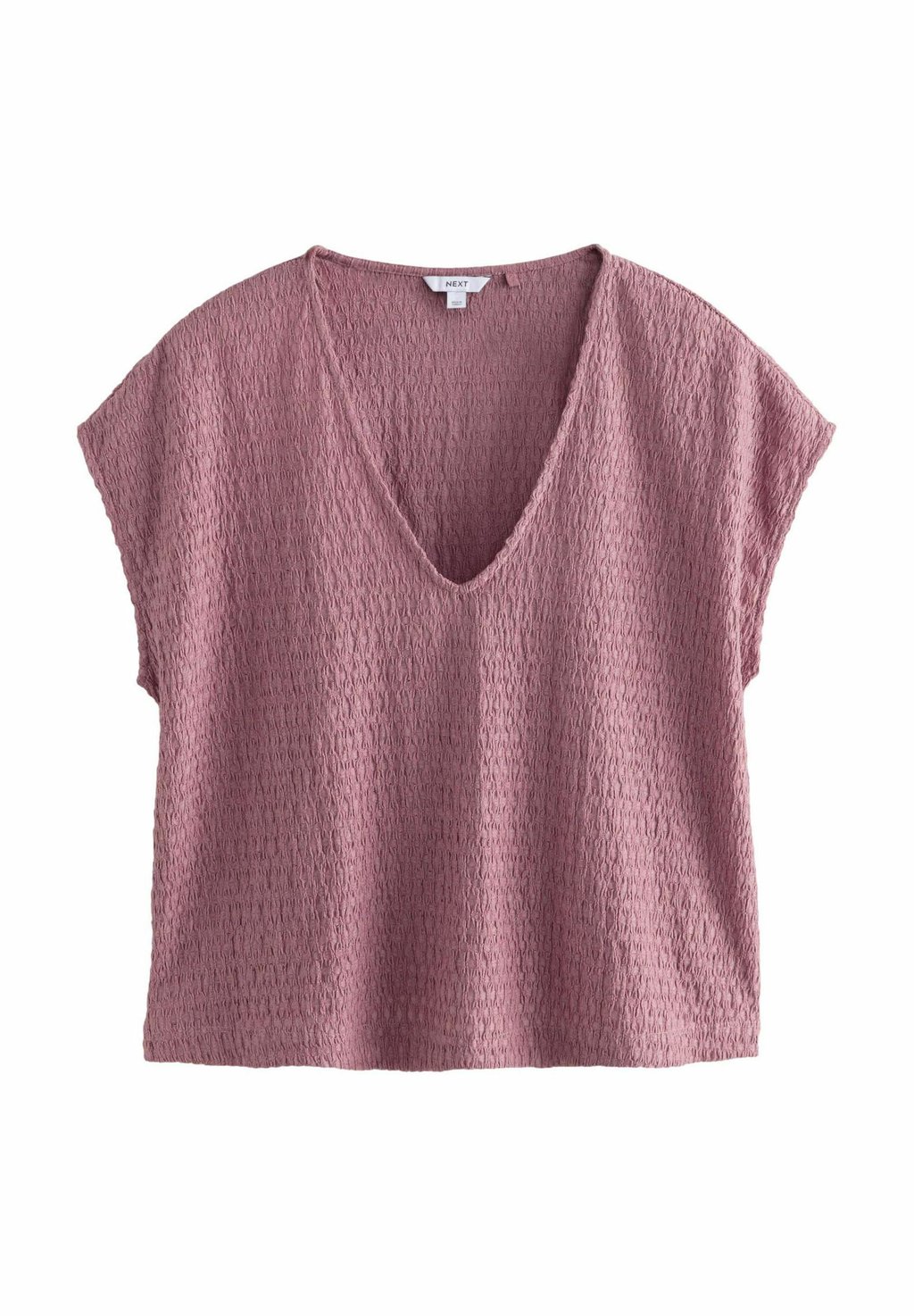 

Футболка с принтом REGULAR FIT SHORT SLEEVE V-NECK Next, фуксия