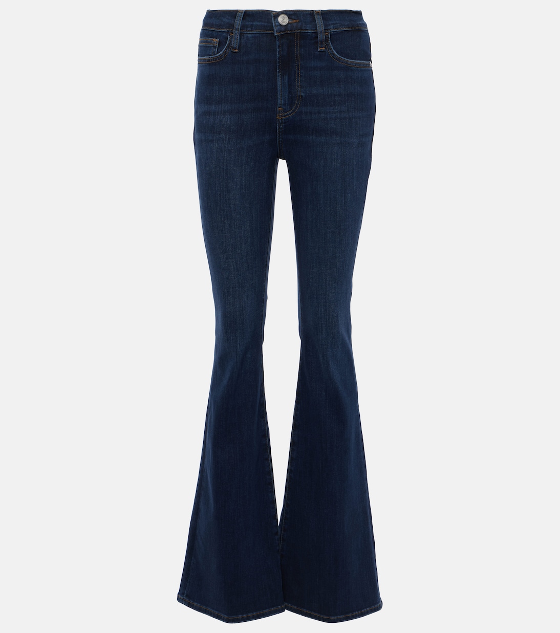 

Высокие джинсы с расклешенным низом Le High Flare Frame, Majesty