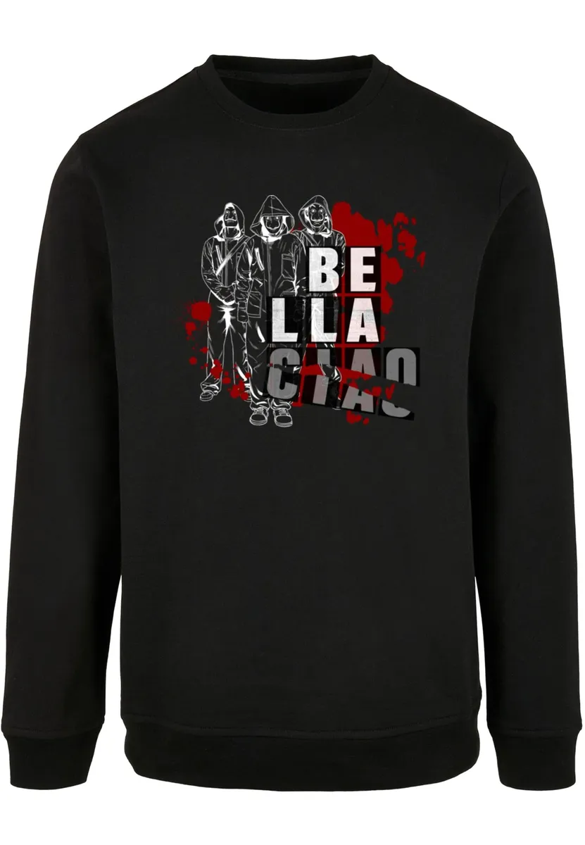 

Свитер с круглым вырезом ABSOLUTE CULT "ABSOLUTE CULT Men's Money Heist - Bella Ciao Splat Crewneck", черный