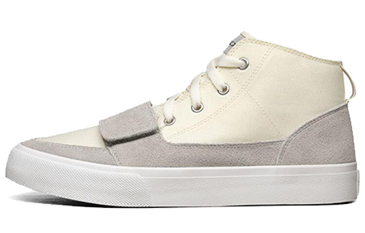 

Мужские парусиновые туфли с высоким берцем молочно-белого цвета Skechers