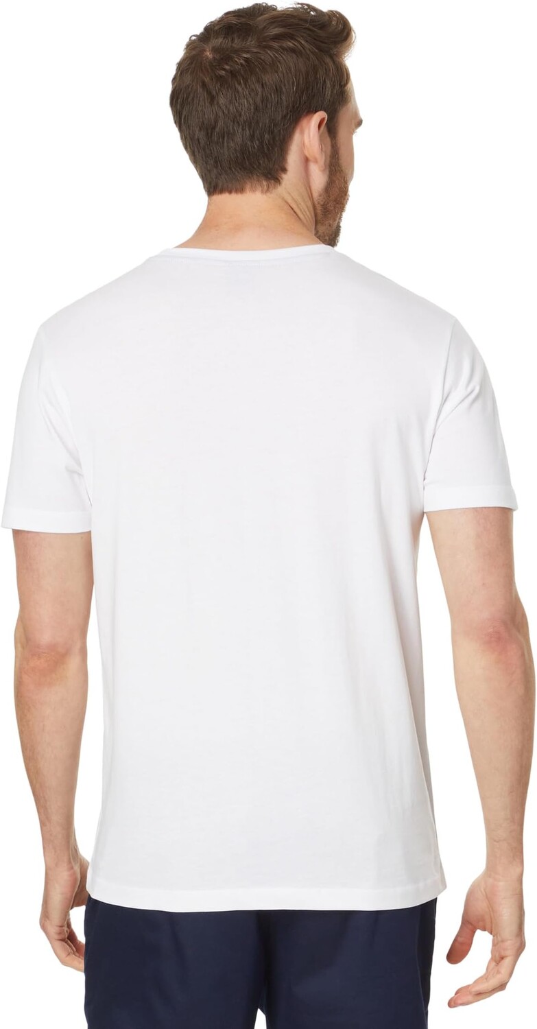 

Футболка U.S. POLO ASSN. Short Sleeve Graphic Print Flag DHM Crew Neck Jersey Tee Shirt, белый