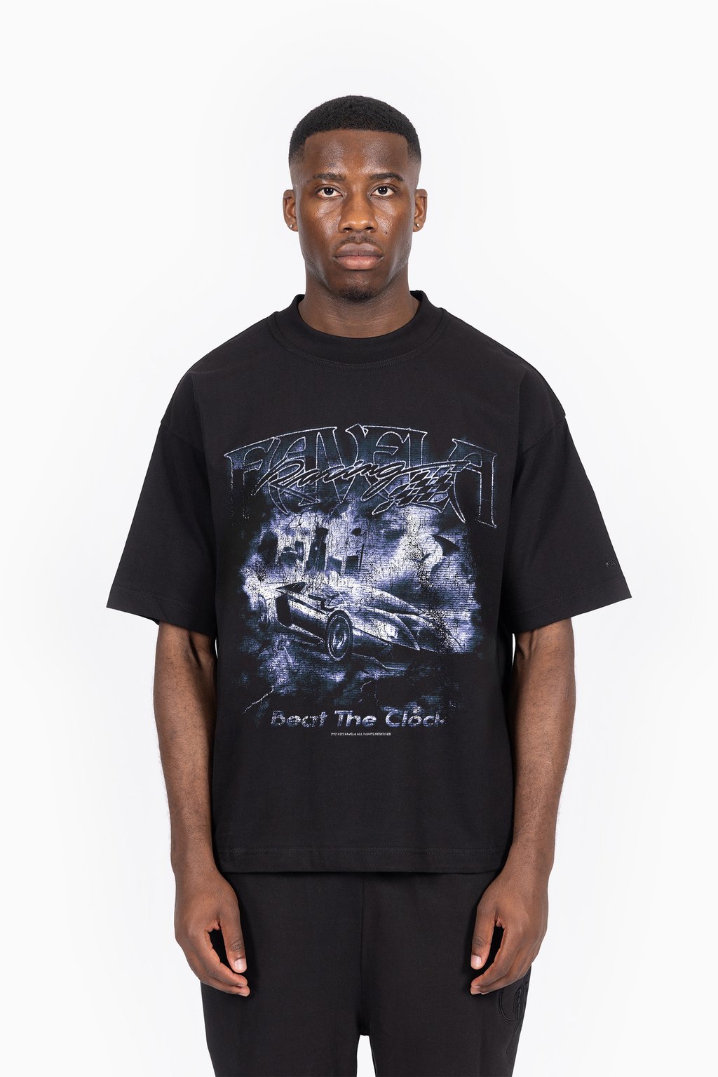 

Футболка с принтом BTC UNISEX FAVELA, черный