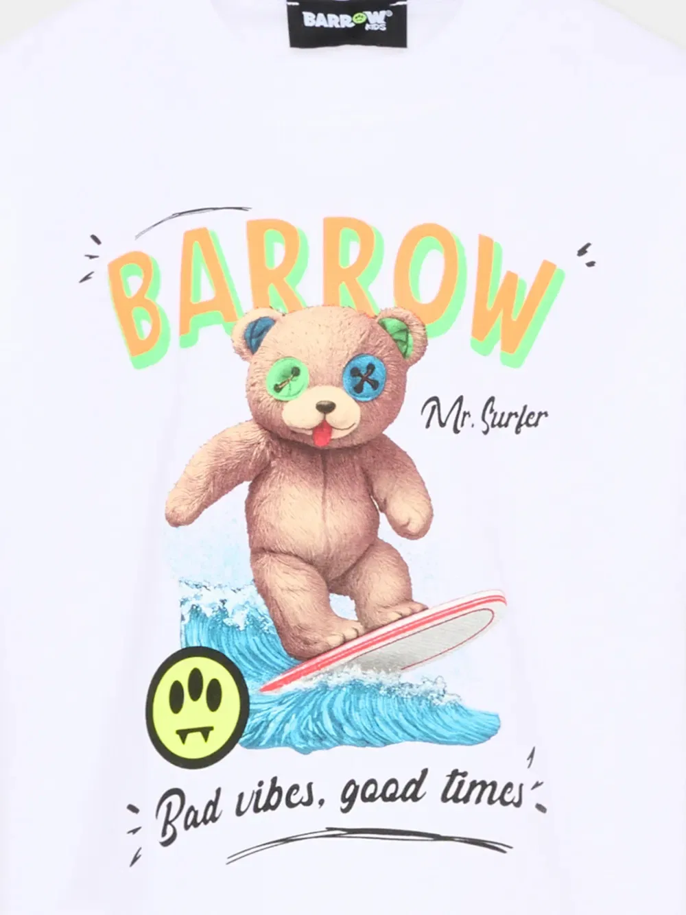 Футболка с короткими рукавами и графическим принтом Barrow Kids, белый — фото 3