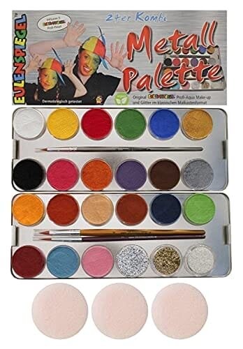 

Eulenspiegel 24-Pack Combo Metal Palette, набор для макияжа, 24 шт