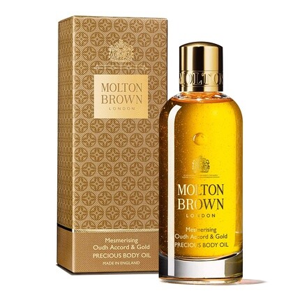 

Завораживающий аккорд уда и драгоценное масло для тела с золотом, Molton Brown