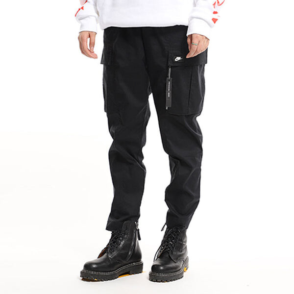Брюки men's sportswear loose knit sports pants/trousers/joggers black Nike, черный — фото 3