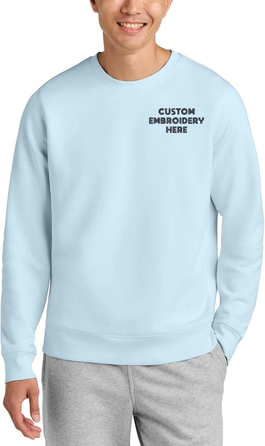 

Кастомизированный унисекс свитшот с вышивкой, Cotton Blend LOGO IMPRESSION