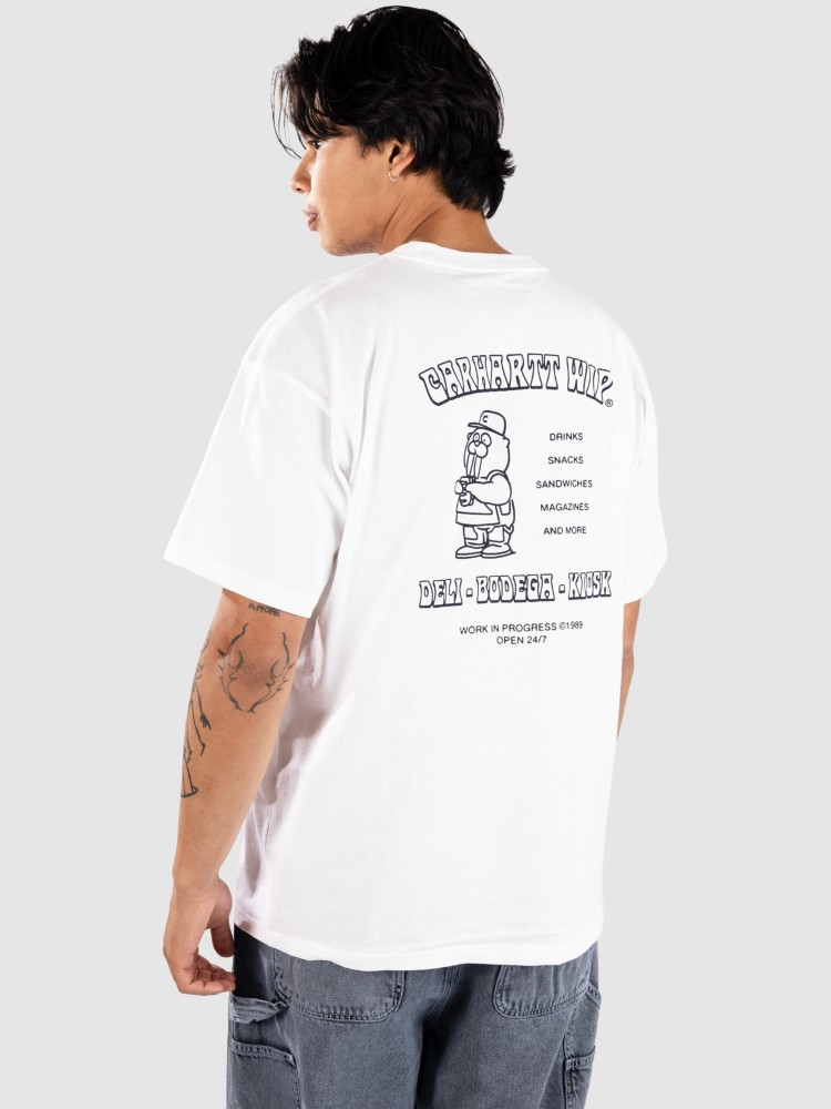 

Футболка Carhartt WIP Sandwich T-Shirt, white, Белый, Футболка Carhartt WIP Sandwich T-Shirt, white
