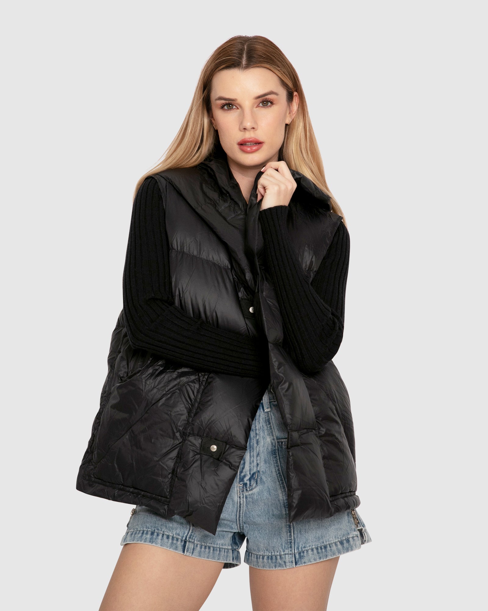 

Пуховик Landslide Zip Belle&Bloom, черный