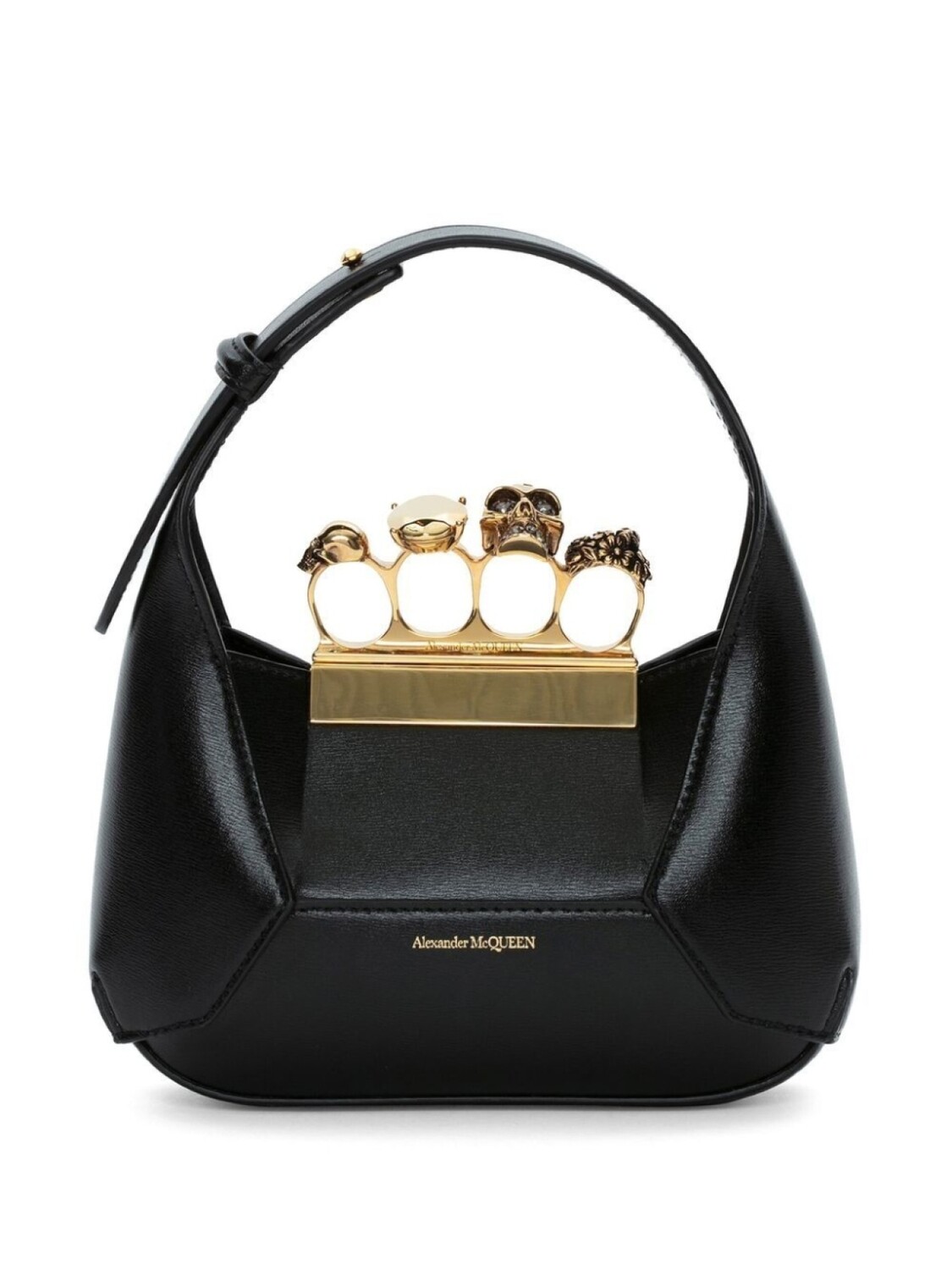 

Мини-сумка Jewelled Hobo Alexander McQueen, черный
