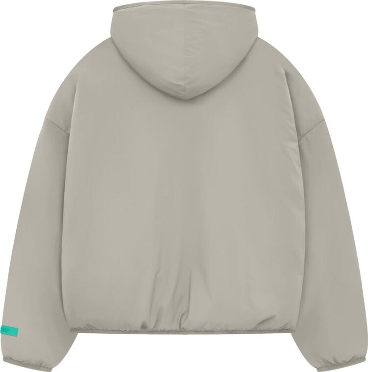 Худи Fear of God Essentials Nylon Filled Half Zip 'Seal', серый — фото 2