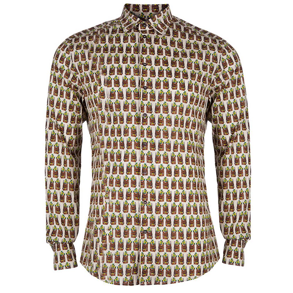 

Элегантная разноцветная рубашка из хлопковой смеси Dolce & Gabbana