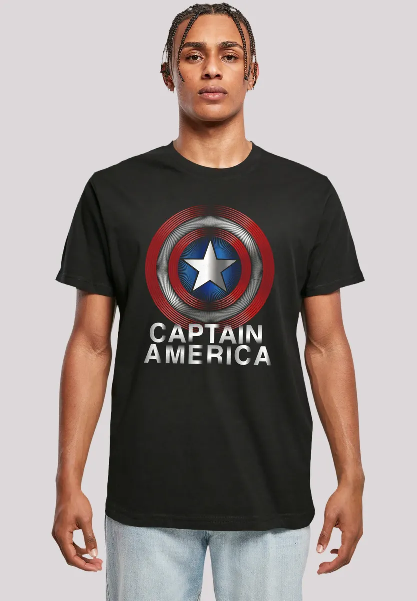 

Футболка F4NT4STIC "Marvel Captain America Flash Logo", премиум-качество, черный