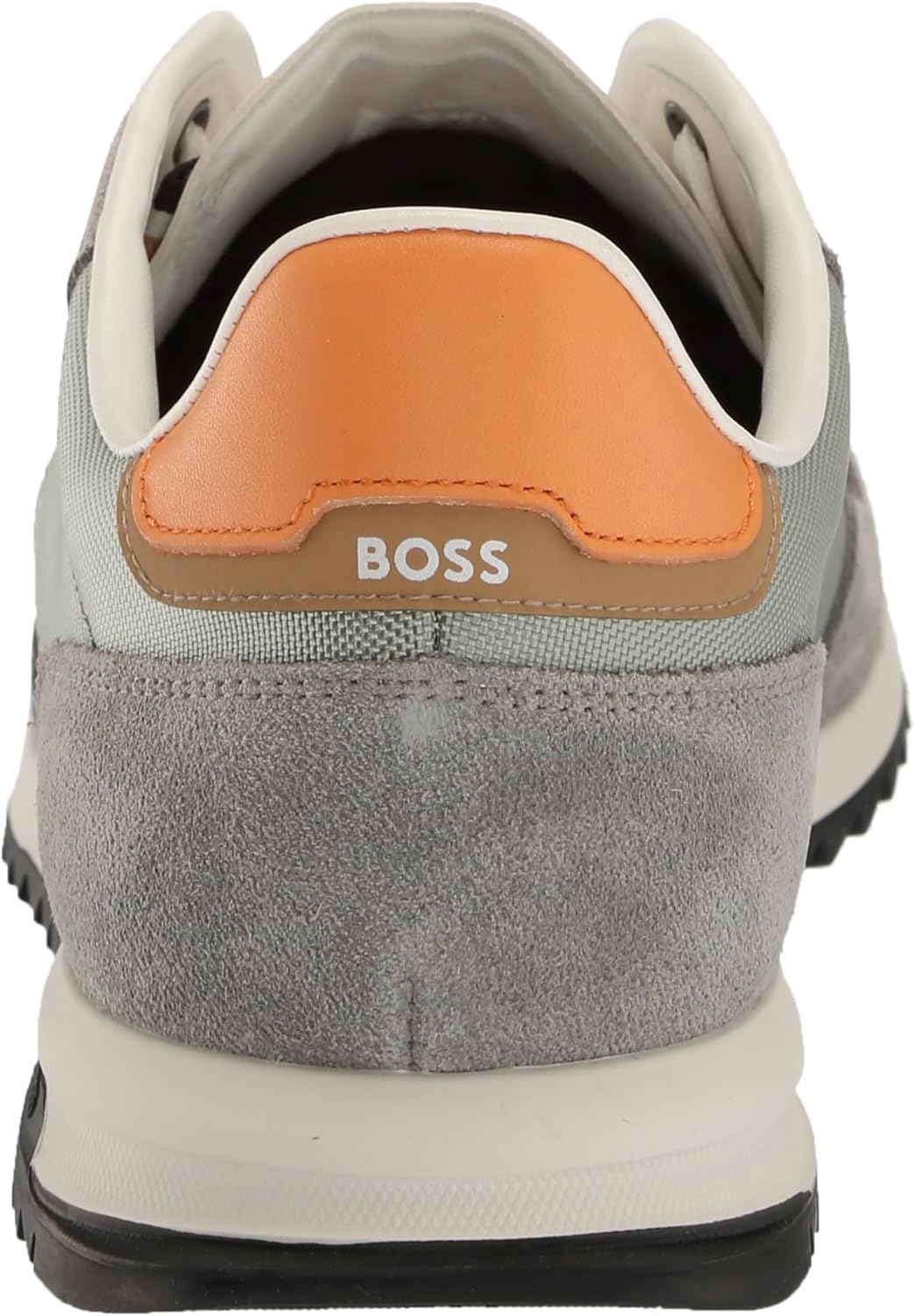 BOSS мужские кроссовки Zayn Low Profile из двухцветной замши и кожи, High Rise Grey — фото 3
