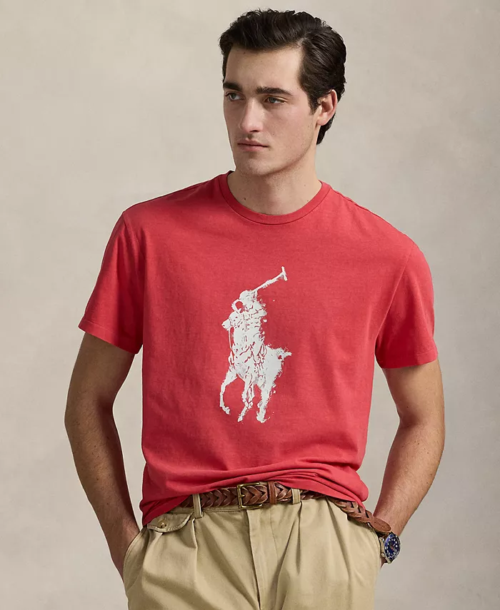 

Мужская футболка Classic-Fit Big Pony Jersey Polo Ralph Lauren, красный