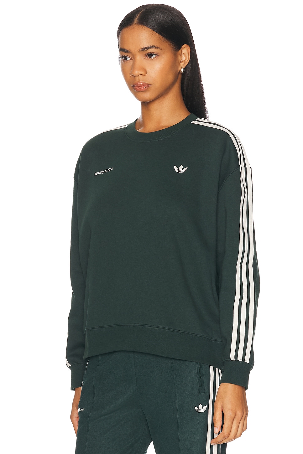 Спортивный свитшот Sporty & Rich Adidas Originals, Green — фото 3