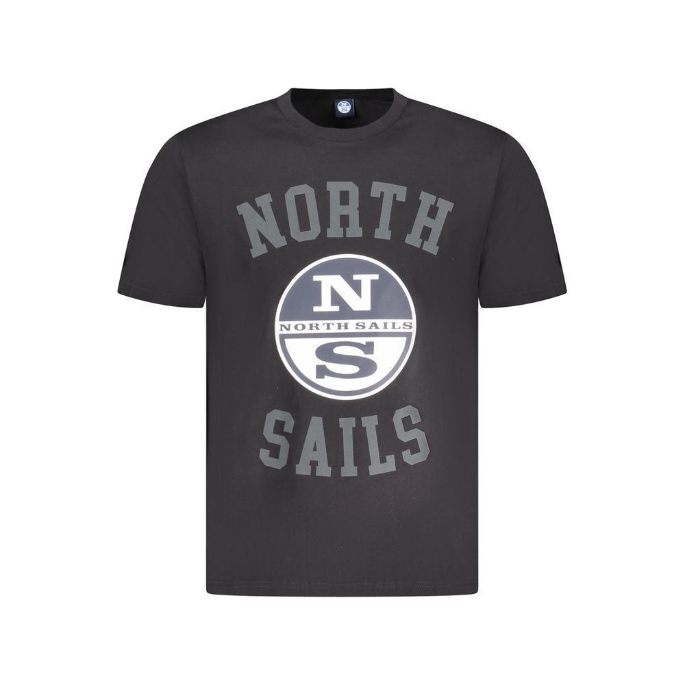 

Черная хлопковая мужская футболка North Sails