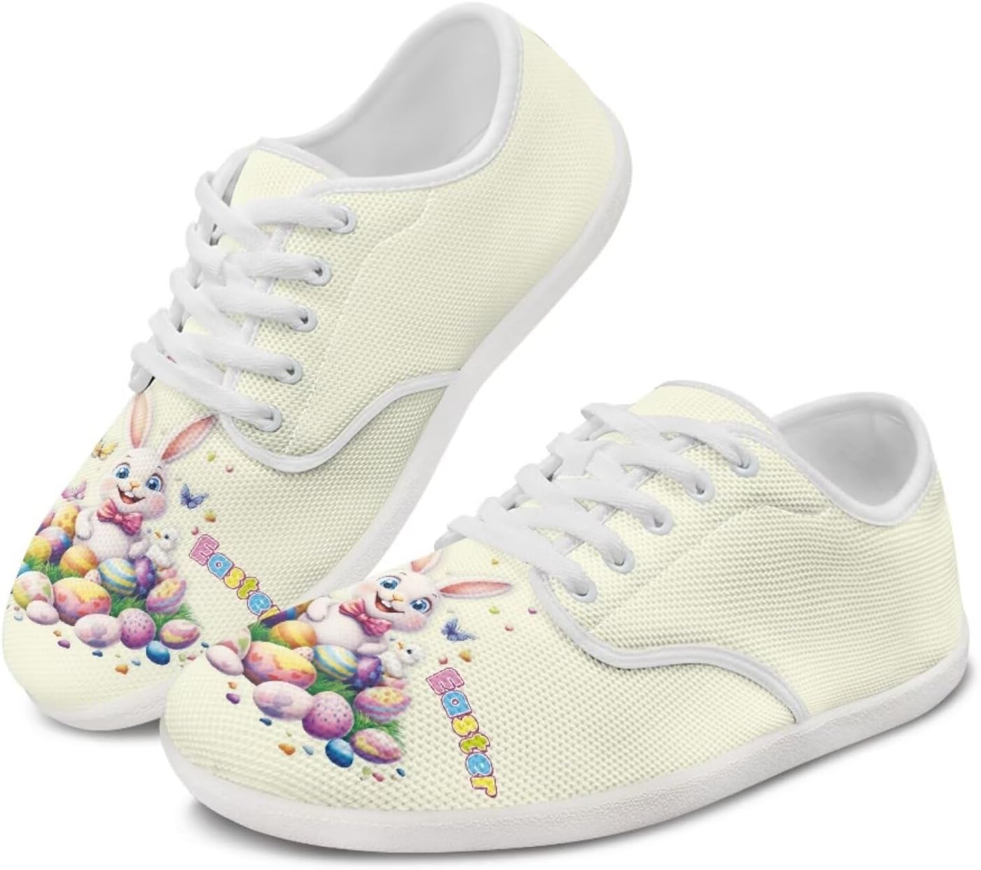 

Женские кроссовки-лоферы с ушками кролика, шнуровка, низкие, для бега, ходьбы и вождения Ecaestolph, бежевый