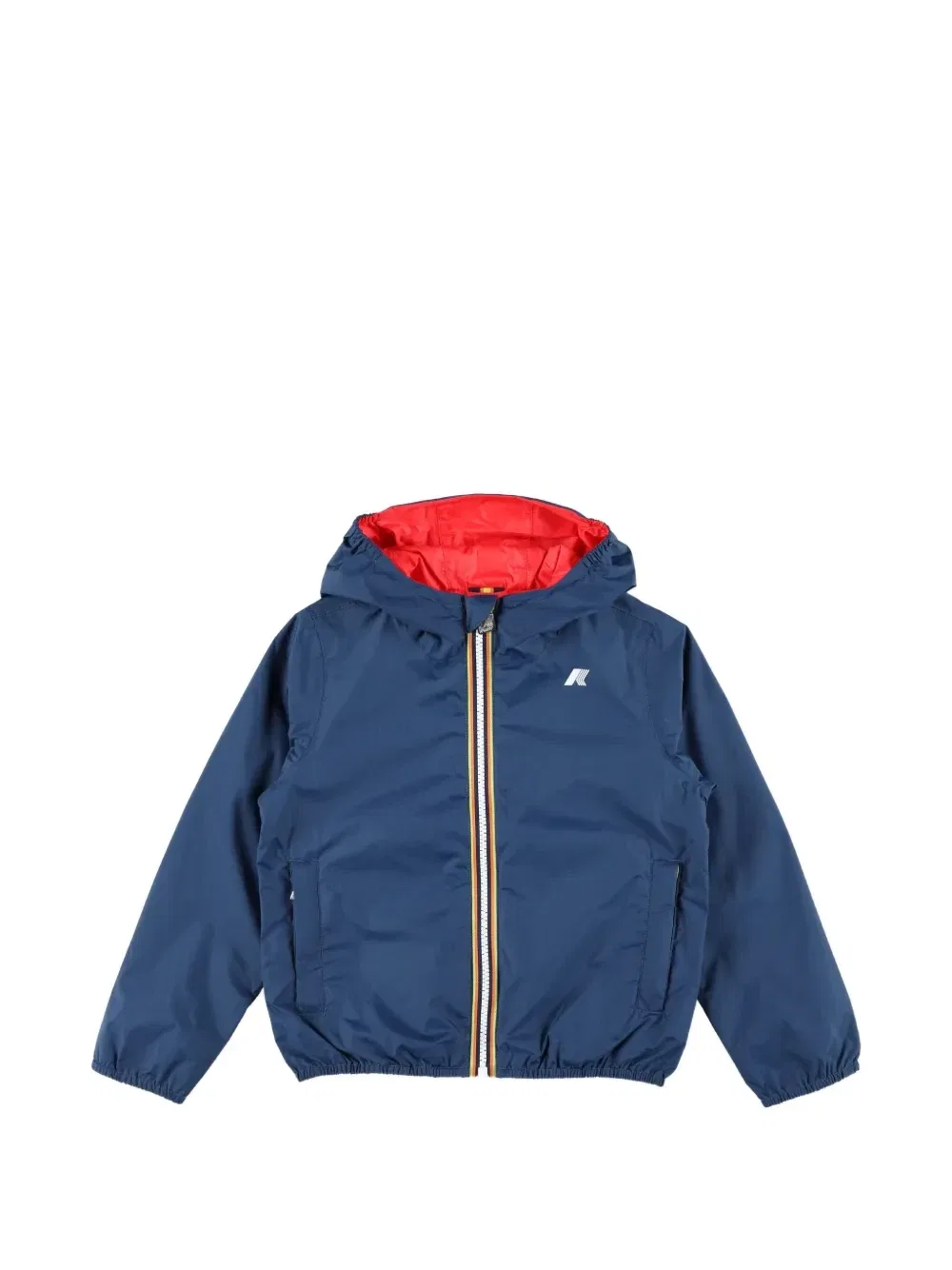 Куртка с капюшоном, на молнии, двусторонняя K-Way Kids, синий