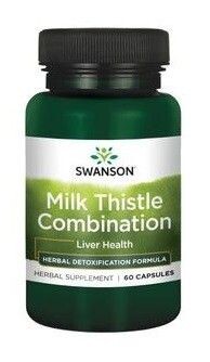 

Препарат поддерживающий пищеварение Swanson Milk Thistle Combination, 60 шт