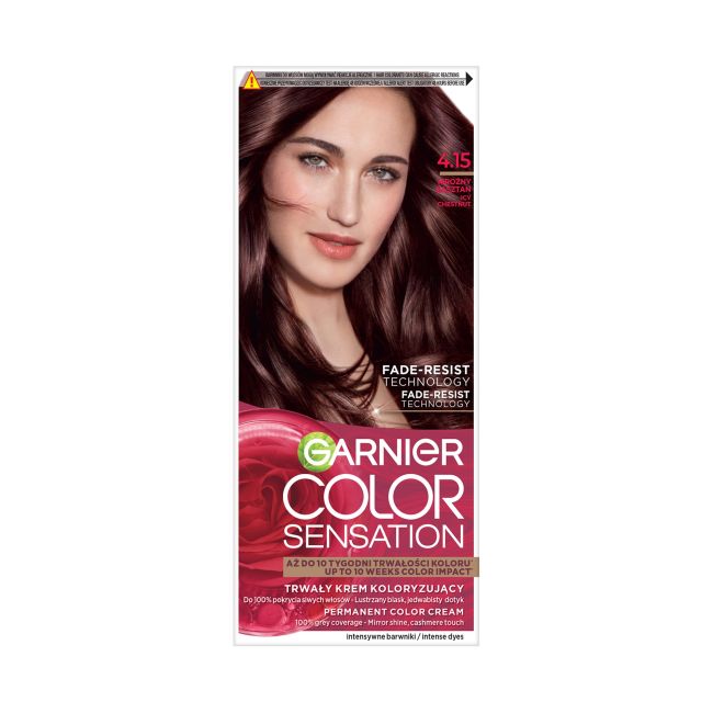 

Краска для волос Color Sensation Garnier, цвет 4.15 icy chestnut