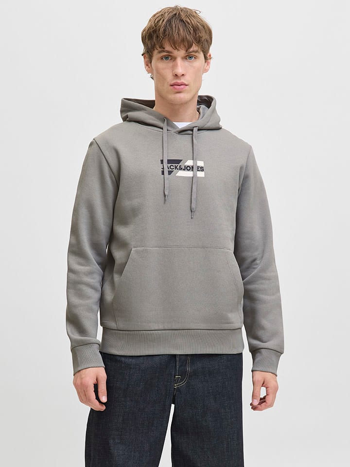 

Толстовка с капюшоном Jack & Jones, серый