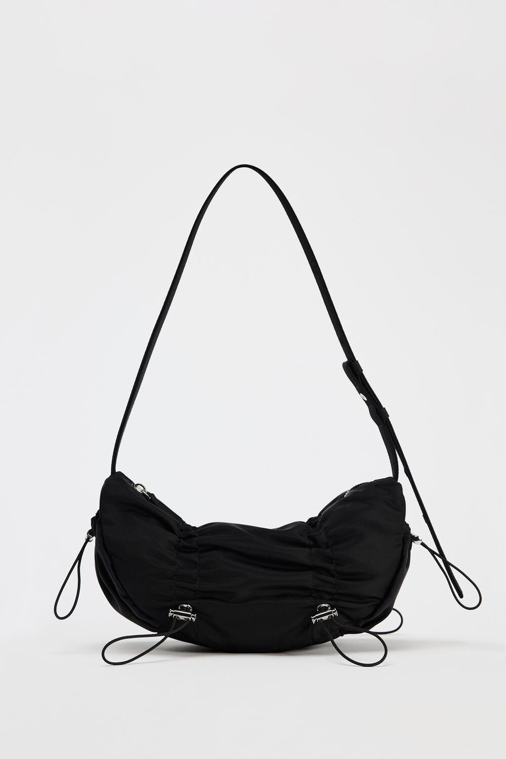 

Сборная сумка на плечо ZARA, черный