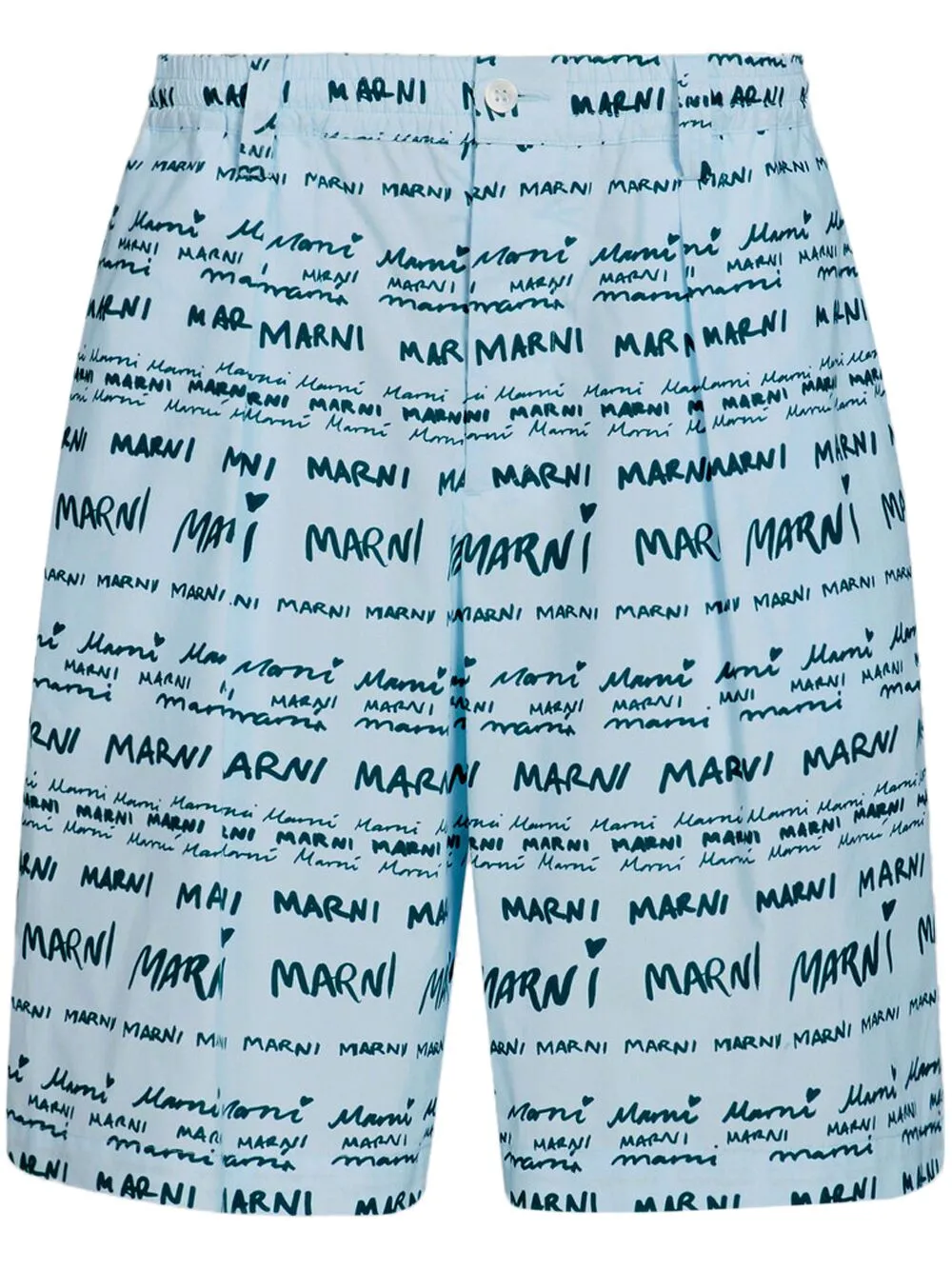 

Поплиновые шорты Mega Marni, синий