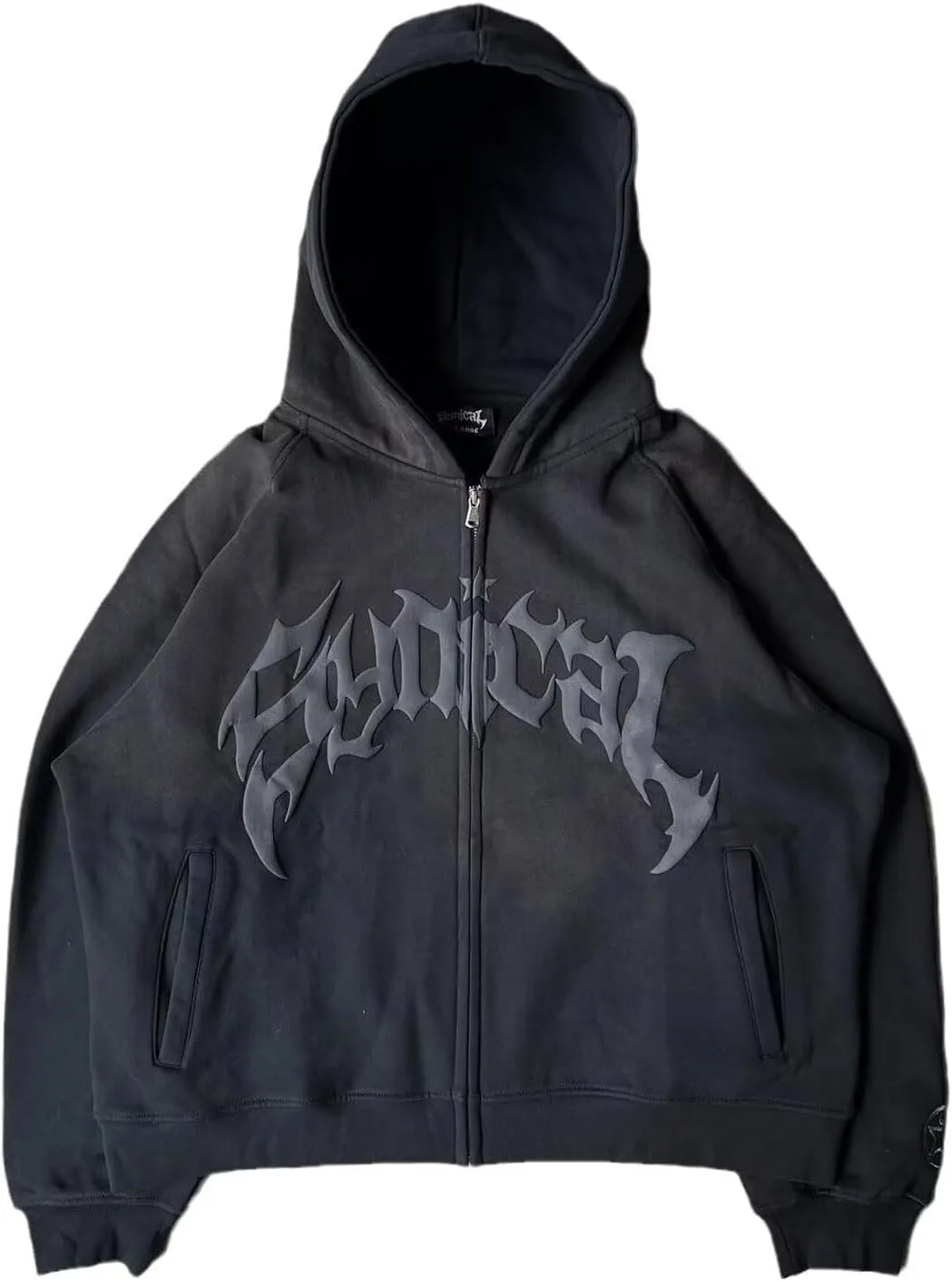 

Женская худи с молнией Y2K, флисовая, оверсайз YUNZSXJY