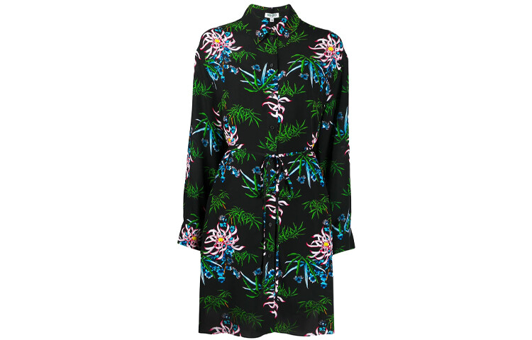 

Платье с длинными рукавами женское зеленое Kenzo
