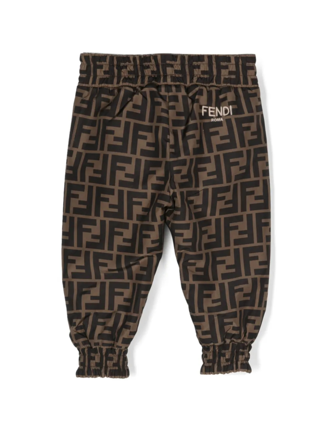 Двусторонние спортивные брюки Fendi Kids, зеленый — фото 2