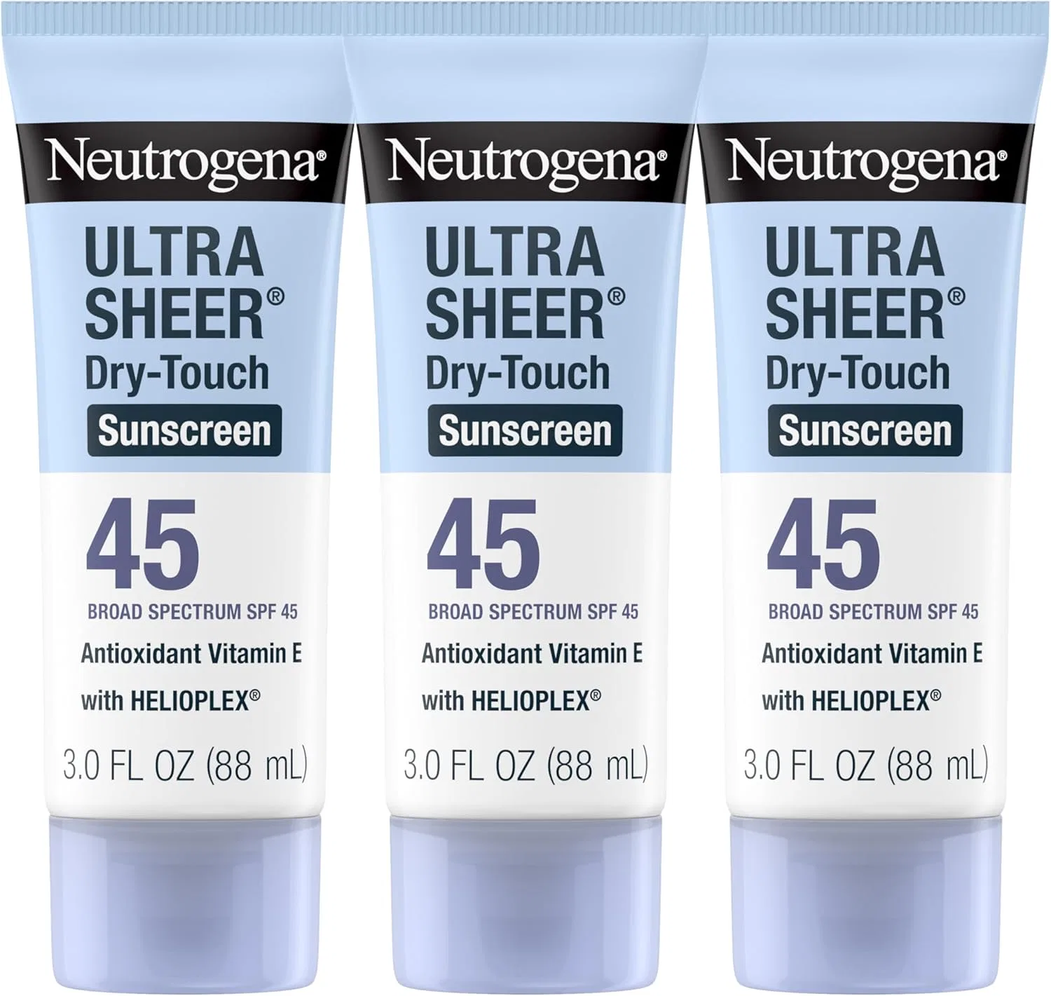 Солнцезащитный лосьон Ultra Sheer Dry-Touch Neutrogena SPF 45, 3x 89 мл