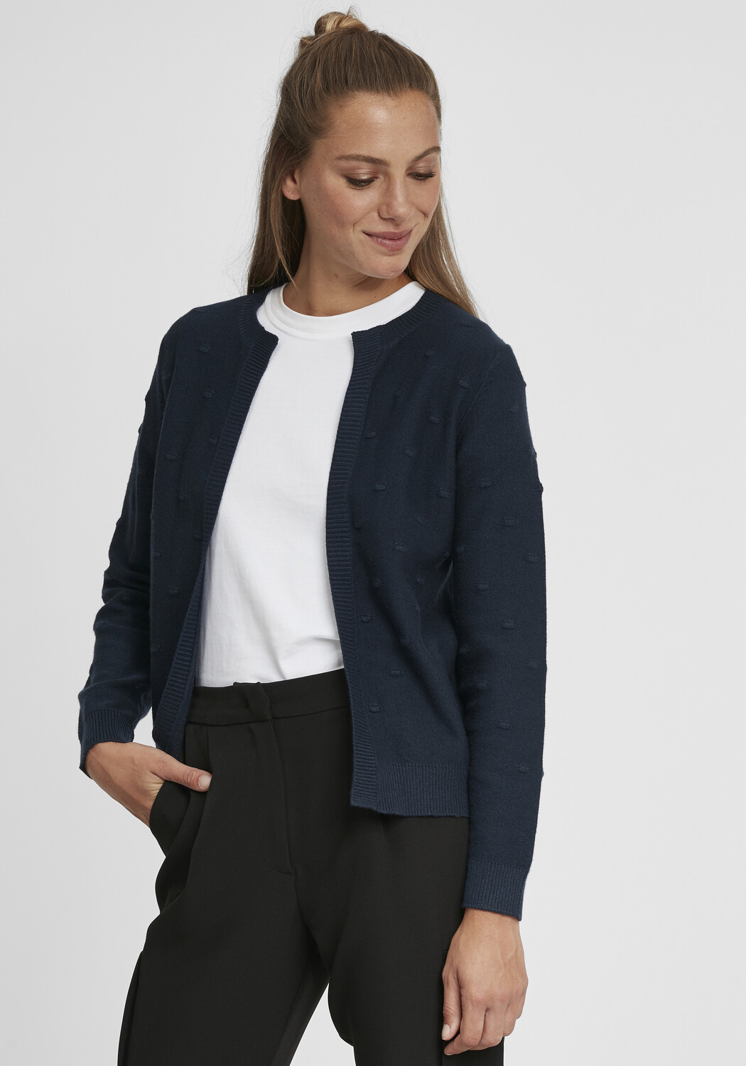 

Кардиган Oxmo Strickjacke, серый