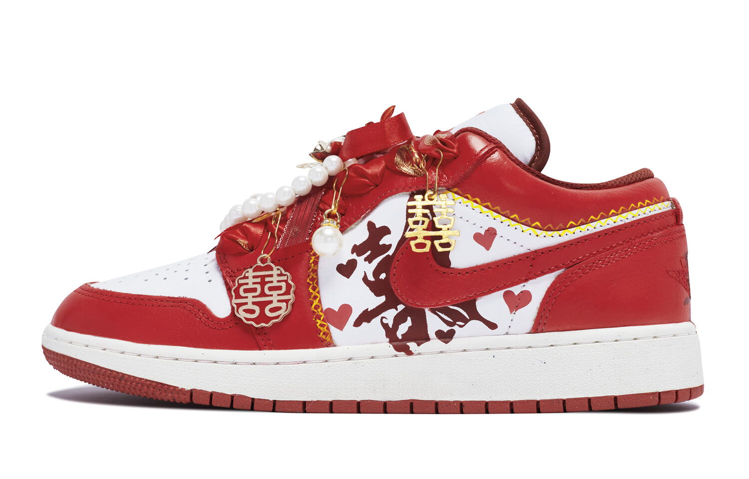 

Кроссовки Air Jordan 1 Vintage Basketball Shoes Women's Low-top Gold, золотой, Желтый, Кроссовки Air Jordan 1 Vintage Basketball Shoes Women's Low-top Gold, золотой