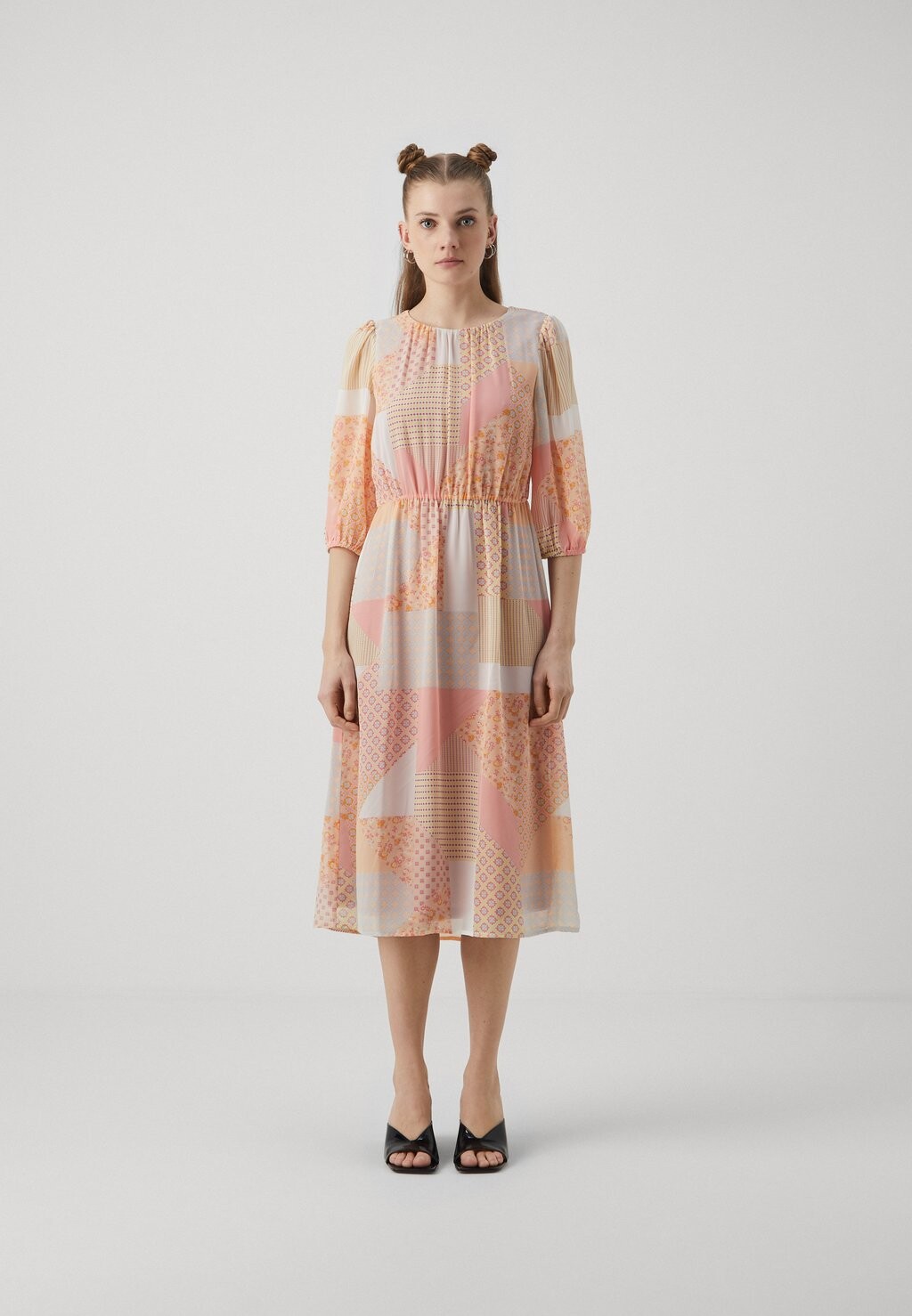 

Повседневное платье VIBINE O NECK 3/4 SLEEVES MIDI DRESS VILA, абрикос