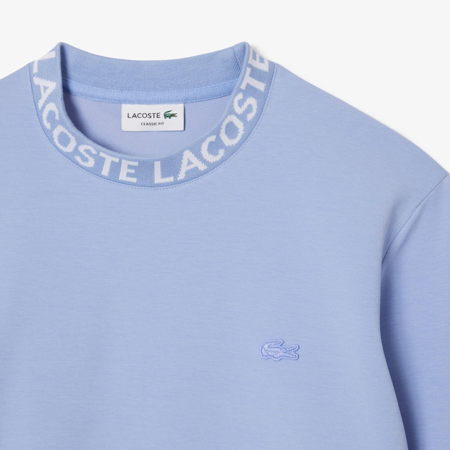 Толстовка Lacoste Мужская с круглым вырезом, светло-синий — фото 2
