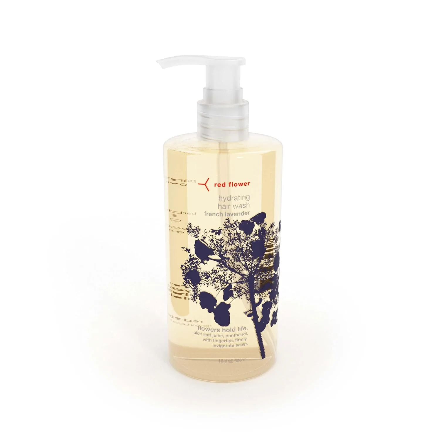 Шампунь Red Flower French Lavender для увлажнения волос - без сульфатов, с кокосовым глицерином и провитамином B5, ароматерапевтическая смесь эфирных масел для всех типов волос (283 г), red