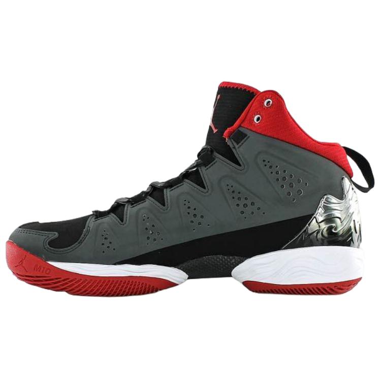 

Melo M10 нескользящие устойчивые к истиранию кроссовки для баскетбола mid top unisex gray Jordan, серый черный