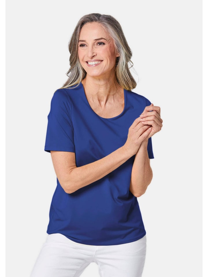 

GOLDNER Футболка. Футболка в хорошем состоянии, из ткани, сохраняющей форму, королевского синего цвета, Синий, GOLDNER Футболка. Футболка в хорошем состоянии, из ткани, сохраняющей форму, королевского синего цвета