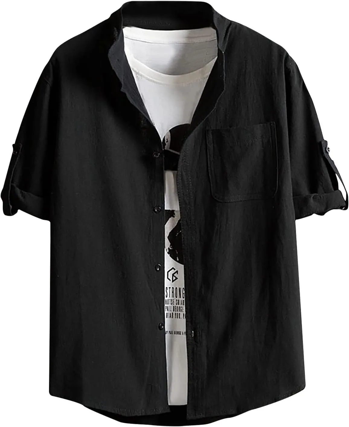 

Футболка Henley Muscularfit с коротким рукавом и нагрудным карманом