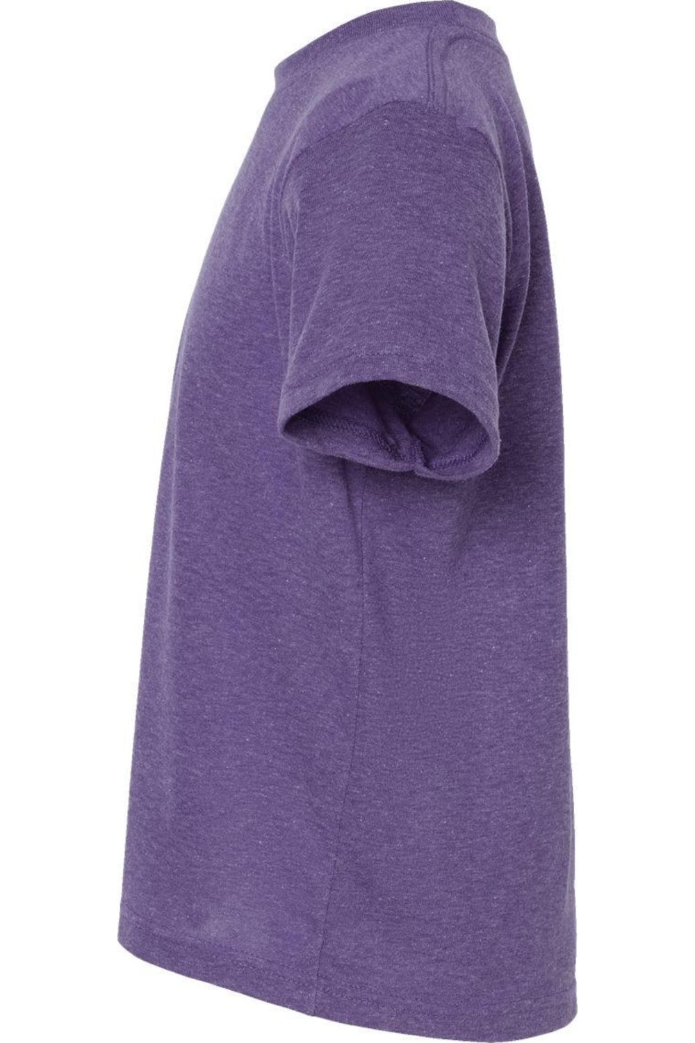 Футболка Tultex Youth Poly-Rich, цвет heather purple — фото 3