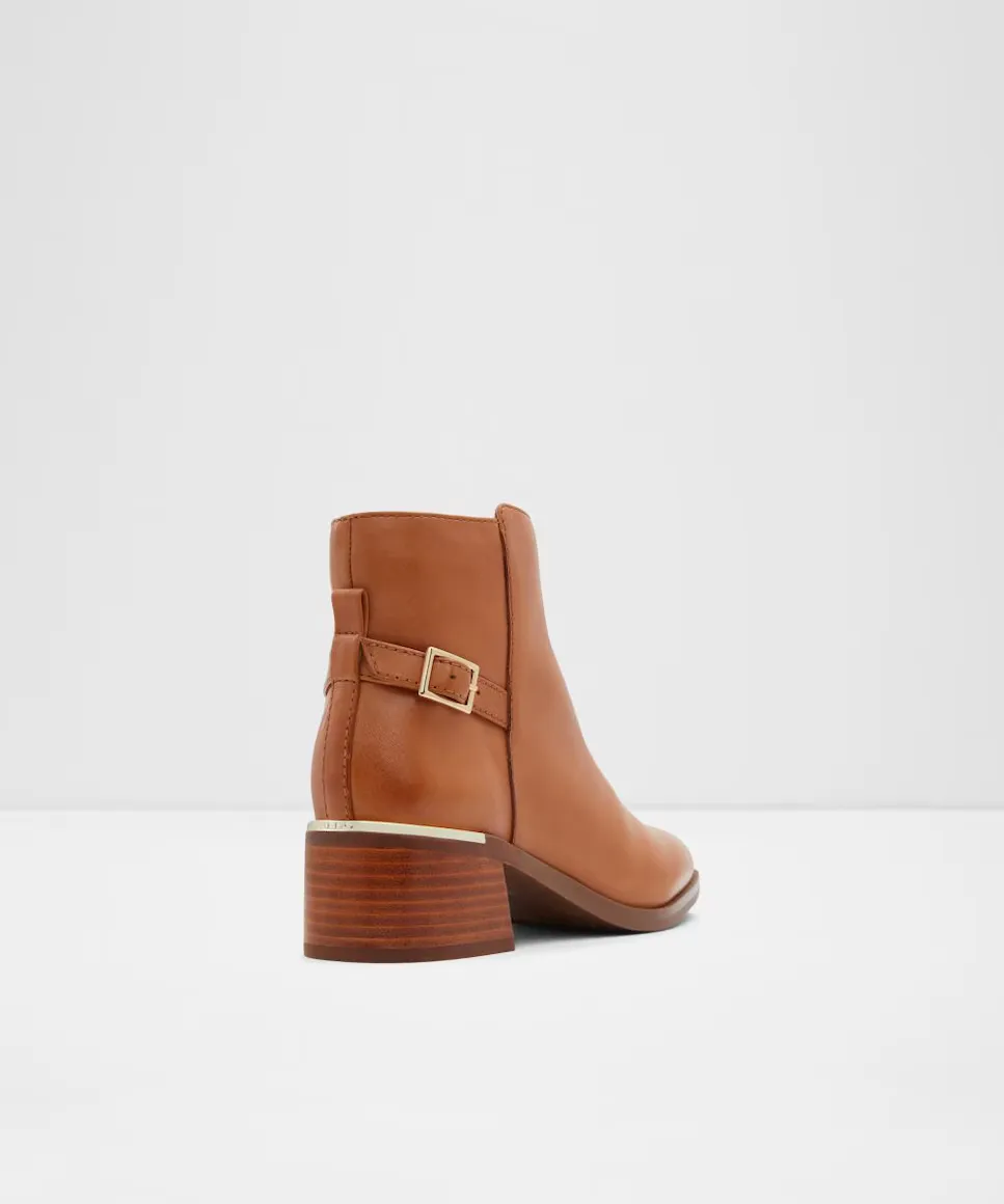 Женские полусапожки с круглым носком Aldo, коричневый — фото 3