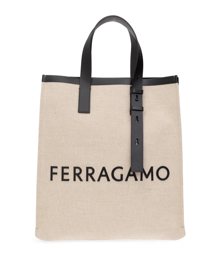 

Сумка для покупок Salvatore Ferragamo, бежевый