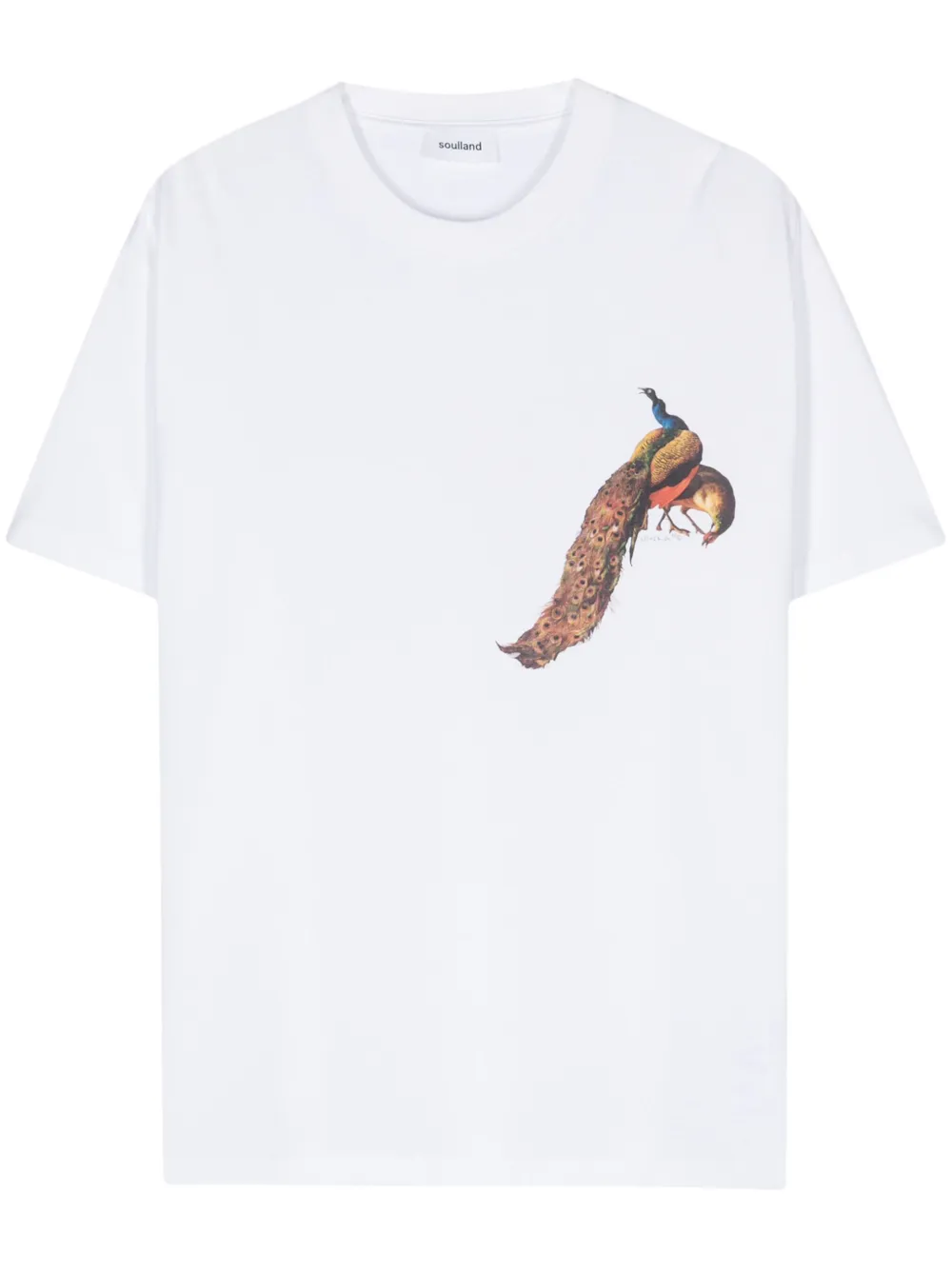 

Футболка Kai' Peacock из органического хлопка Soulland, белый