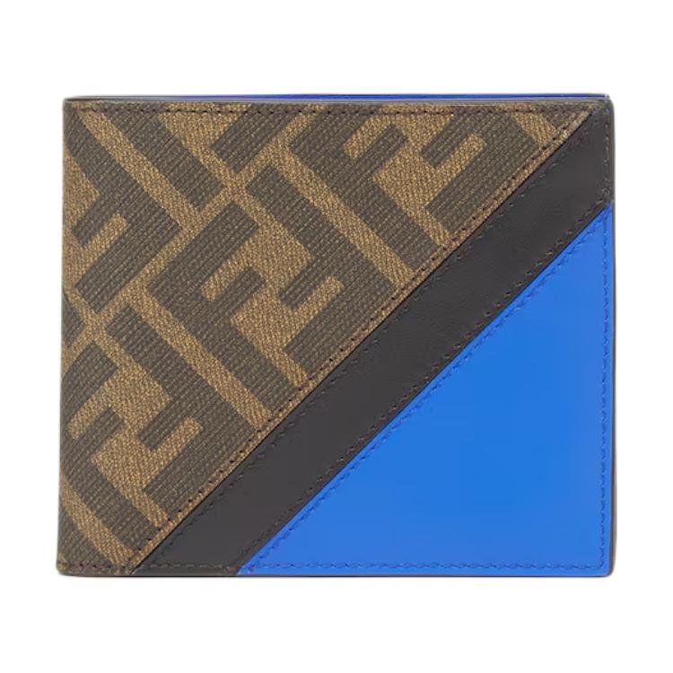 

FENDI Кошелек With Calfskin Wallet Men's Brown & Blue