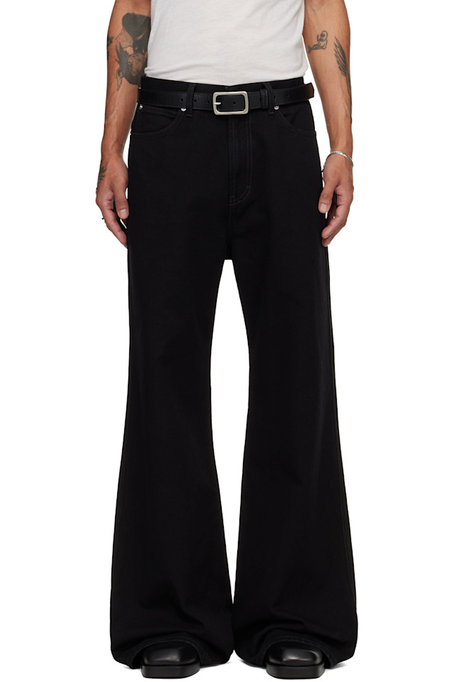 

Lu'U Dan Черные широкие джинсы