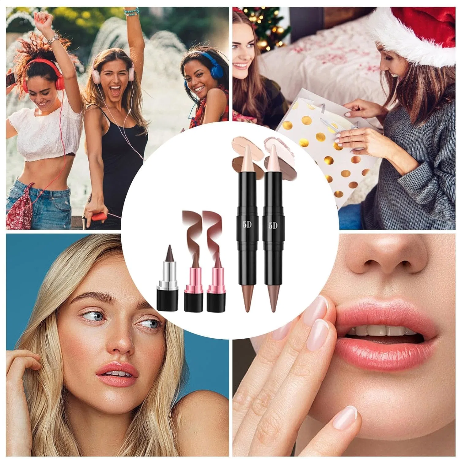 Набор для макияжа Eye Face Paint Makeup Stick, 5 инструментов, набор02 — фото 2
