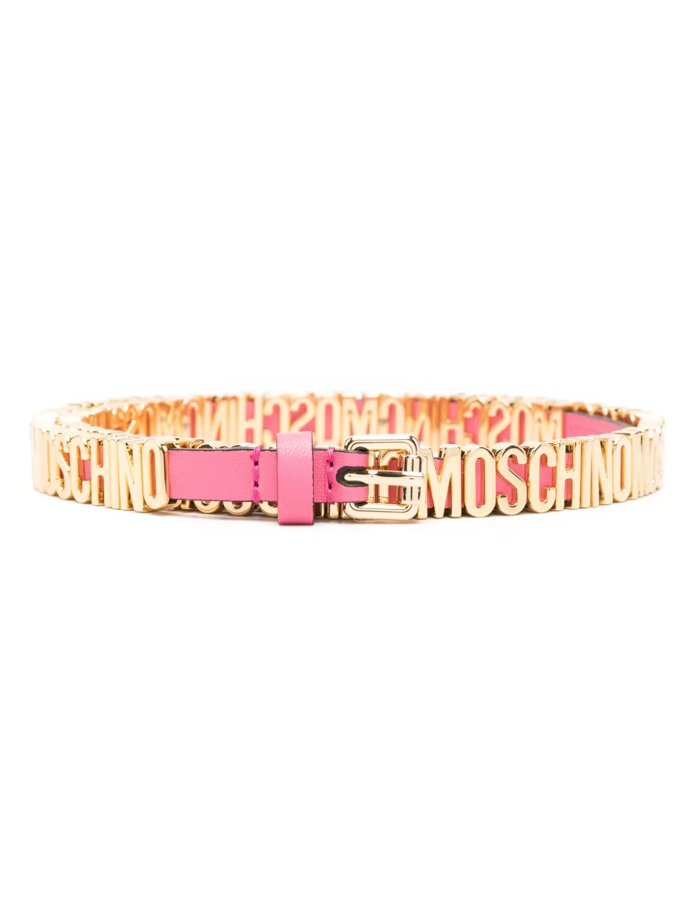 

Ремень с логотипом Moschino, золотой