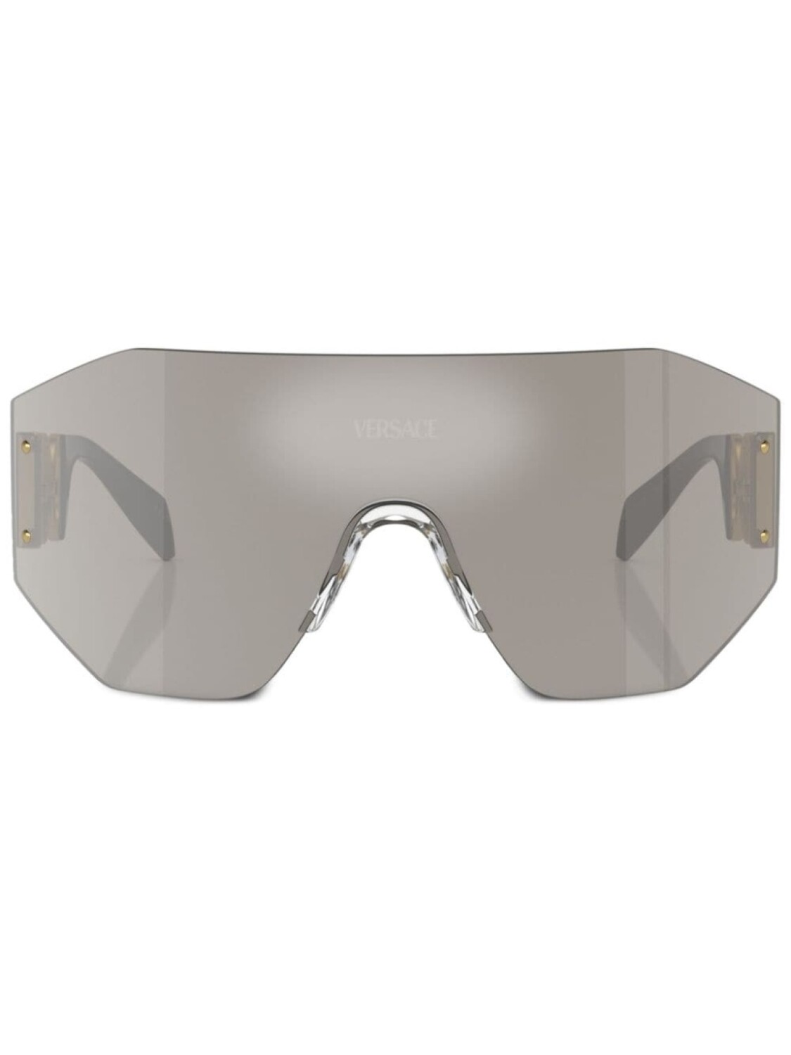 

Versace Eyewear солнцезащитные очки в массивной оправе, серый
